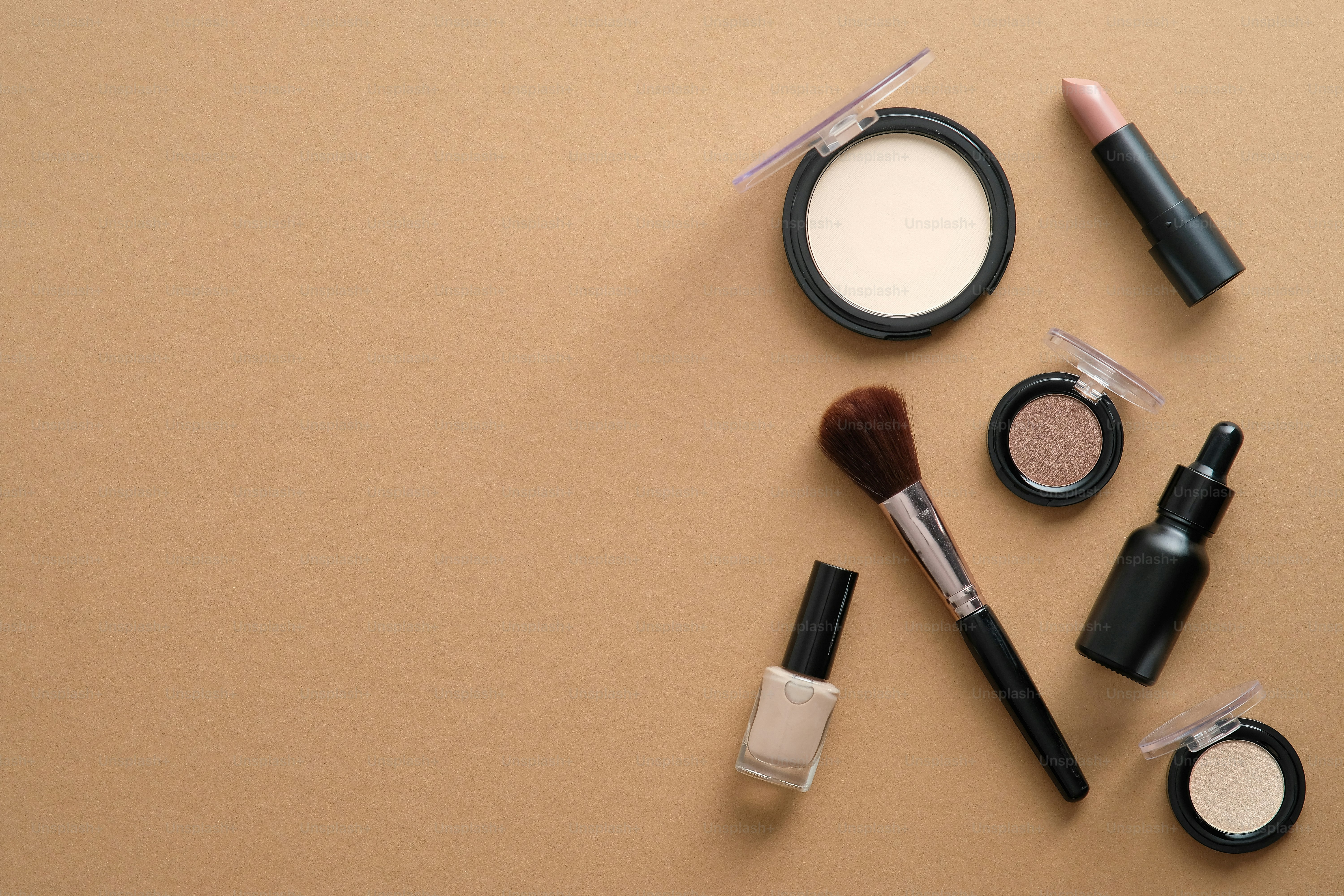 Beauty tools including brushes, sponges, and applicators